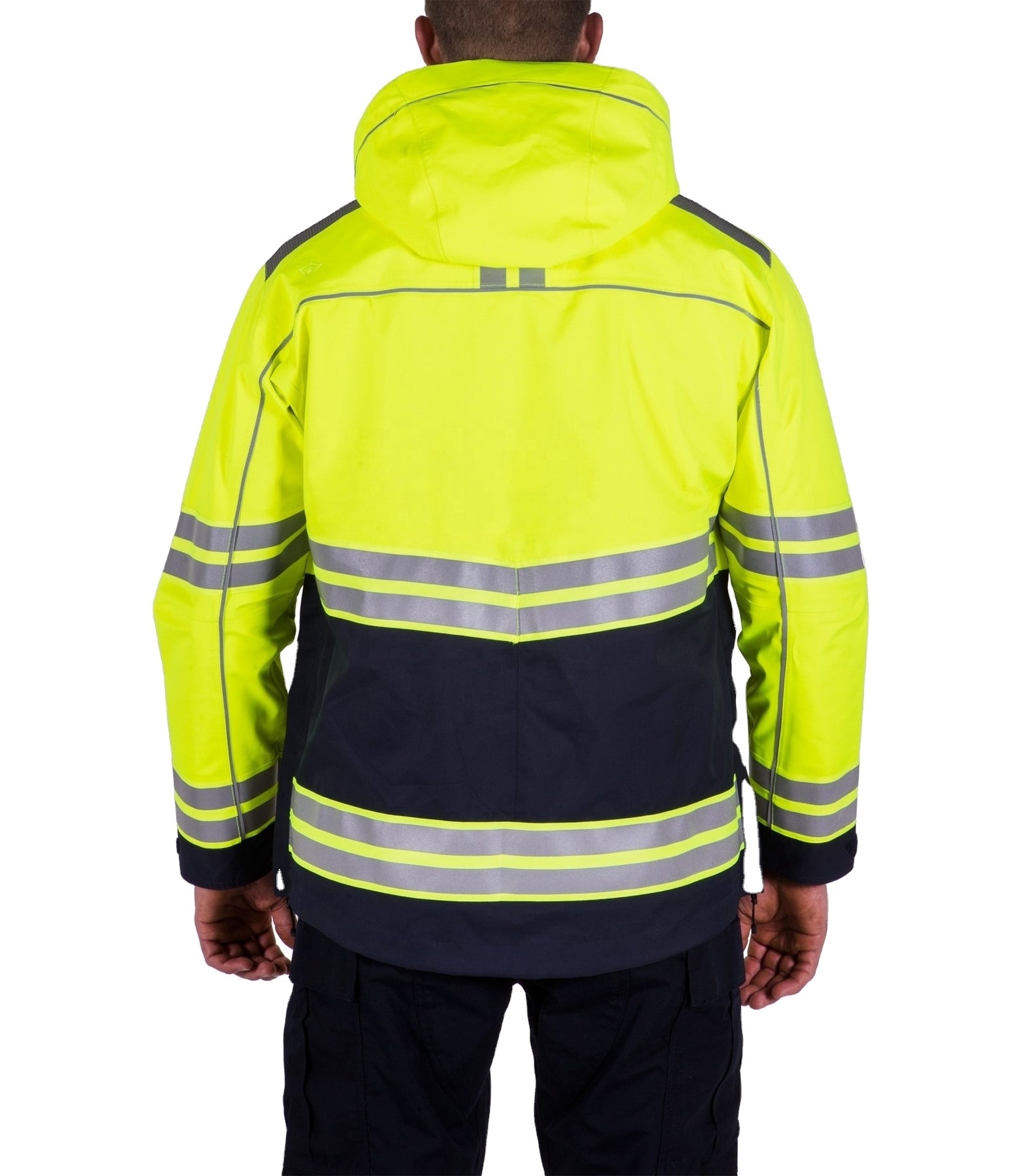 High-Viz Workwear High Visibility Bomber Safety Jacket Waterproof Reflective Jacket Construction Jacket with customized logo