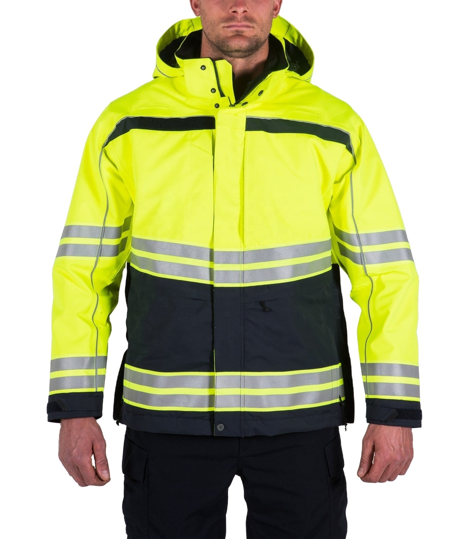 High-Viz Workwear High Visibility Bomber Safety Jacket Waterproof Reflective Jacket Construction Jacket with customized logo