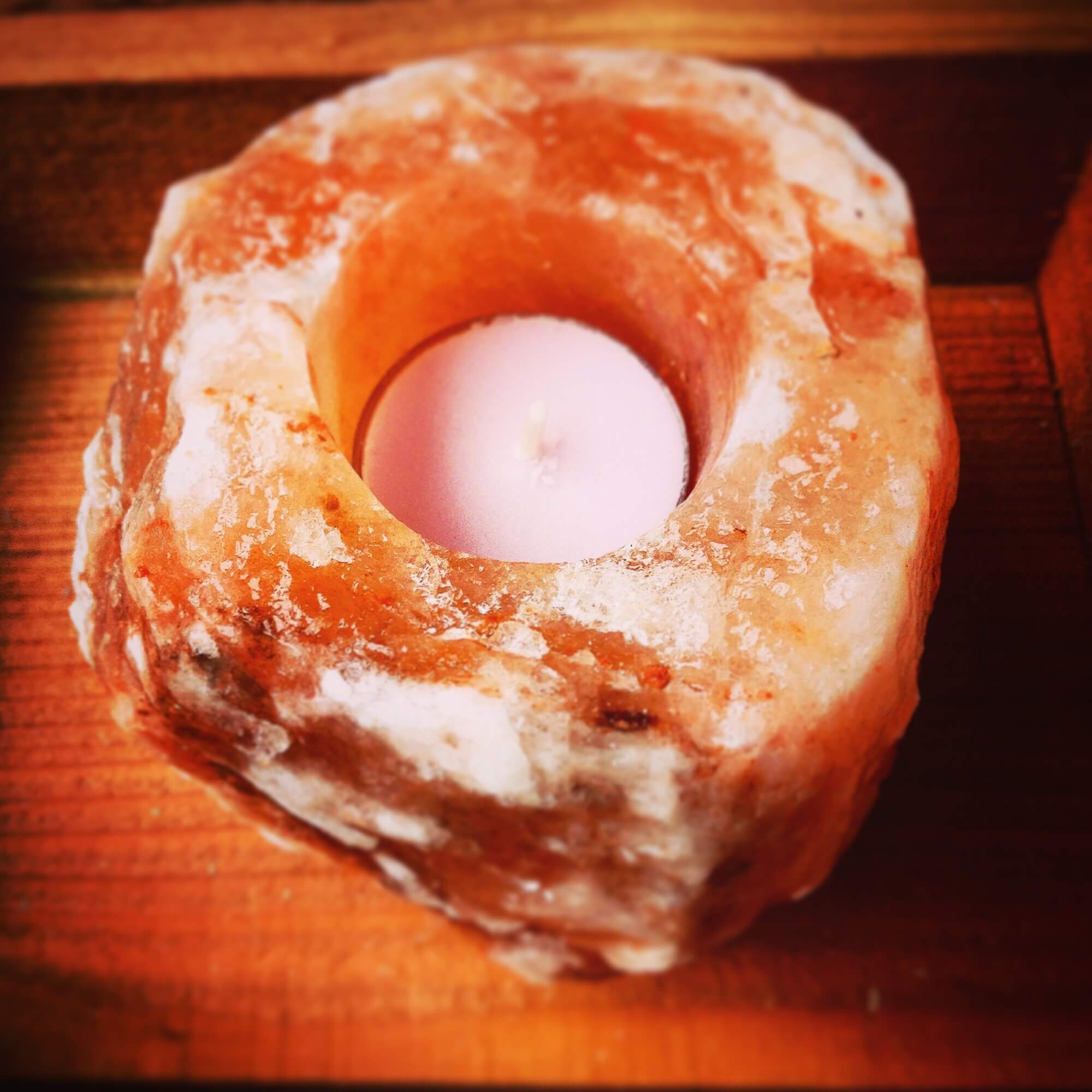 100% Natural Pink Salt Himalayan Salt Light Holder Candle Material Antique Custom Made New Design