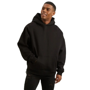 Wholesale Customize gsm Unisex 100% Cotton Hoodie Pullover High Quality Men's Blank Oversized Fleece Hoodie