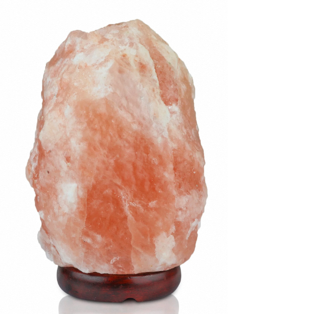 Wholesale Dimmer Switch Pink Himalayan Salt Lamps Wooden Crystal Rock Large Stone Base Decoration Pakistan