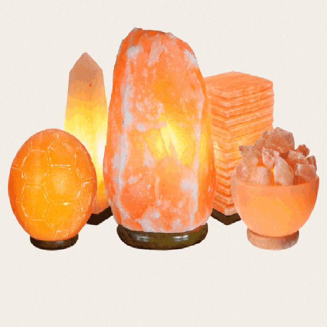 Wholesale Dimmer Switch Pink Himalayan Salt Lamps Wooden Crystal Rock Large Stone Base Decoration Pakistan