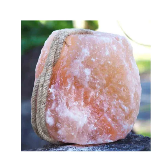 Hot Selling Best Material Animal Liking 100% Natural Pure himalayan salt Block with Rope for Horses Deer Goats Cattle Rabbit