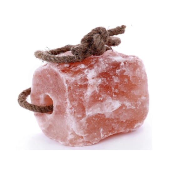 Top Selling Best Material Animal Liking 100% Natural Pure himalayan salt Block with Rope for Horses Deer Goats Cattle Rabbit