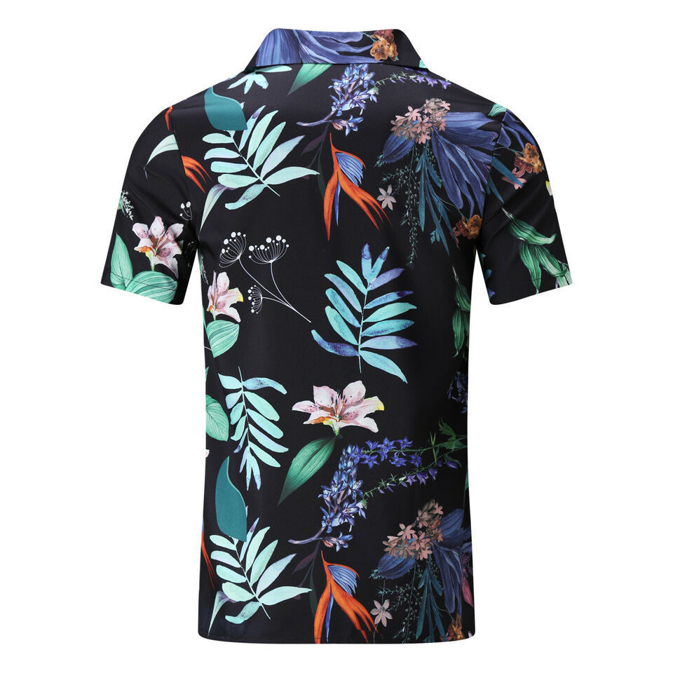 Fashion Men's Shirt and Shorts Sets Mens Summer Outfit 2-Piece Set Custom Printed Short Sleeve Shirts and Shorts Pants Set