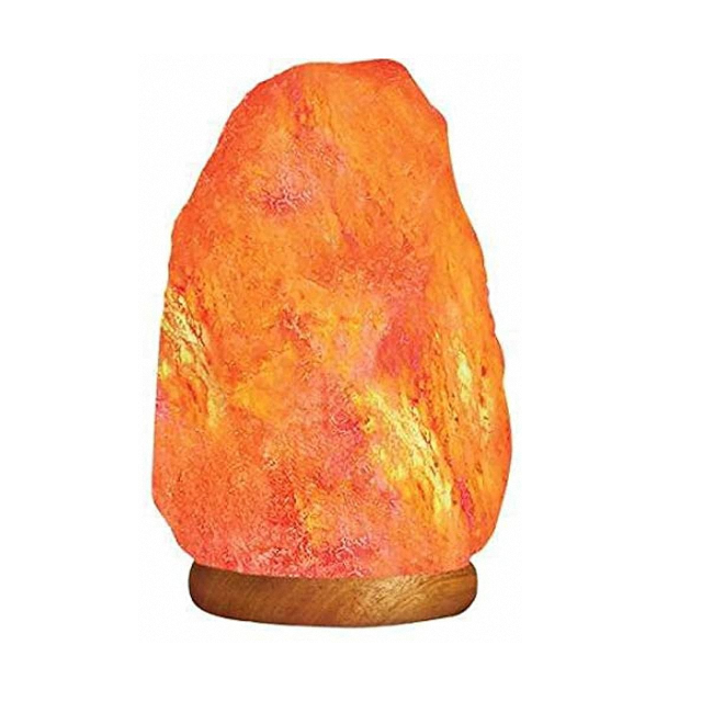 Himalayan Pink Rock LED Bulb Base Natural Crystal Salt Lamp Salt Brick