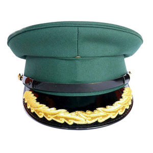 Bulk Quantity Fast Shipping Service Caps For Sale High Quality Hand Embroidered Officer Ceremonial Uniform Wear OEM Caps