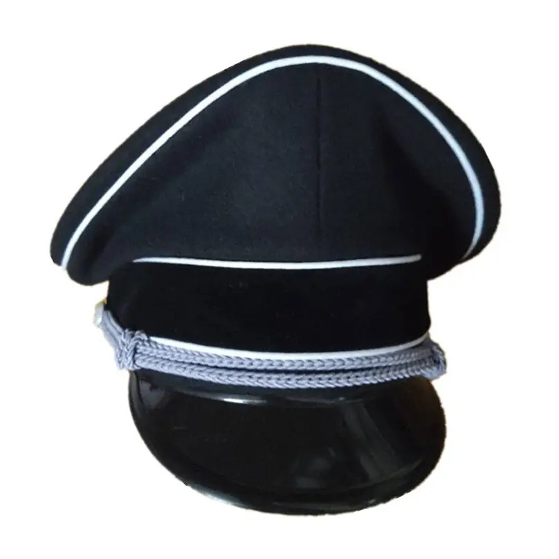 high quality Officer Cap Head Wear Wholesale Officer Hat With Bullion Badge Bullion Visor & Head bands By Madrid