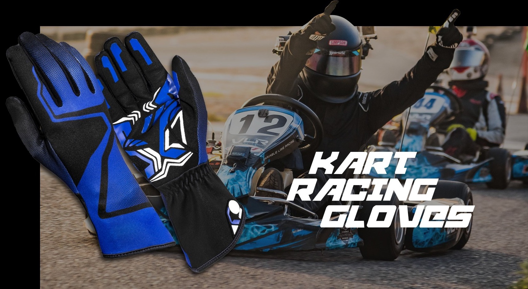 Anti Slip Silicon Printing Kart Racing Racing Gloves High Quality Breathable Go Kart Racing Gloves