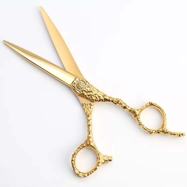 Custom Hairdressing Salon Scissors Made By AIROFIN Barber Shears Set Kasho Titanium Japan Steel 440c Professional Hair Cutting