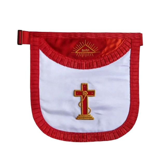 High Quality Customized Masonic Apron For Embroidered Logo / Wholesale Cheapest Price Best Material Masonic Regalia Aprons