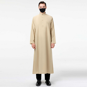 OEM Casual Saudi Thobe Jubbah For Mens Wholesale Daffah Islamic Arabic High Quality Clothing Wholesale Manufacturer For Boys