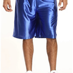 Custom 2024  running luxury shiny spandex twill vintage custom men basketball silk shorts for men