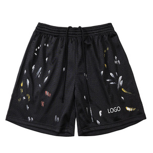 OEM  2024 Custom Full All Over Paint Printing Quickly Dry Workout Gym Football Basketball Shorts Running Mesh Shorts Men