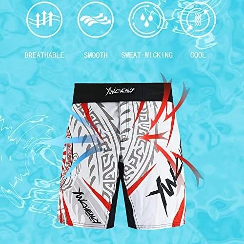 MMA Fight Shorts Grappling Muay Thai BJJ Training Jiu Jitsu BJJ Men MMA Fight Shorts UFC, BJJ, No Gi & Grappling