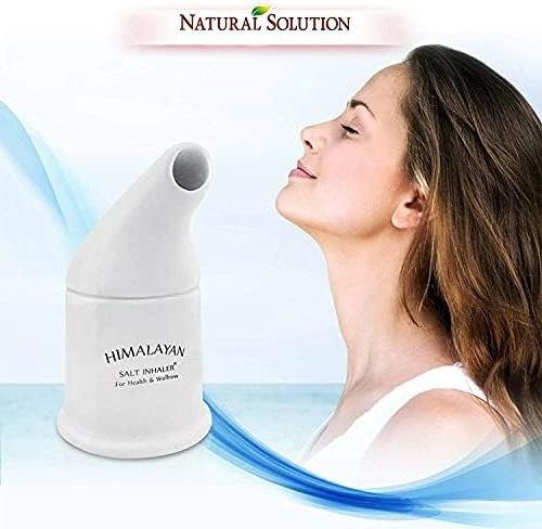 Healthy Living Original Himalayan Salt Inhaler Great for Allergy and Asthma Relief - Handheld and Portable - Lavender