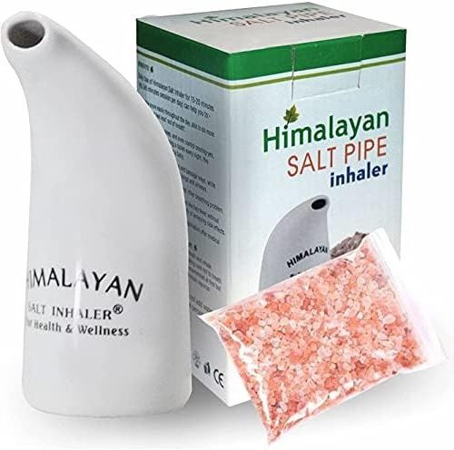 Healthy Living Original Himalayan Salt Inhaler Great for Allergy and Asthma Relief - Handheld and Portable - Lavender