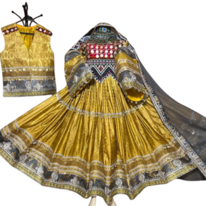 2024 New Design Kuchi Tribal Ethnic Clothes Traditional Gypsy Afghani Handmade Vintage Dresses with Matching Men's Waistcoat