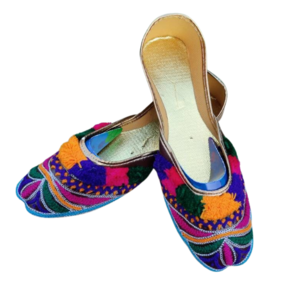 Hot selling Product Khussa Shoes for Women Indoor Flat Light Weight Mixed Colors Pakistani Punjabi Woman Handmade Khussa Shoes