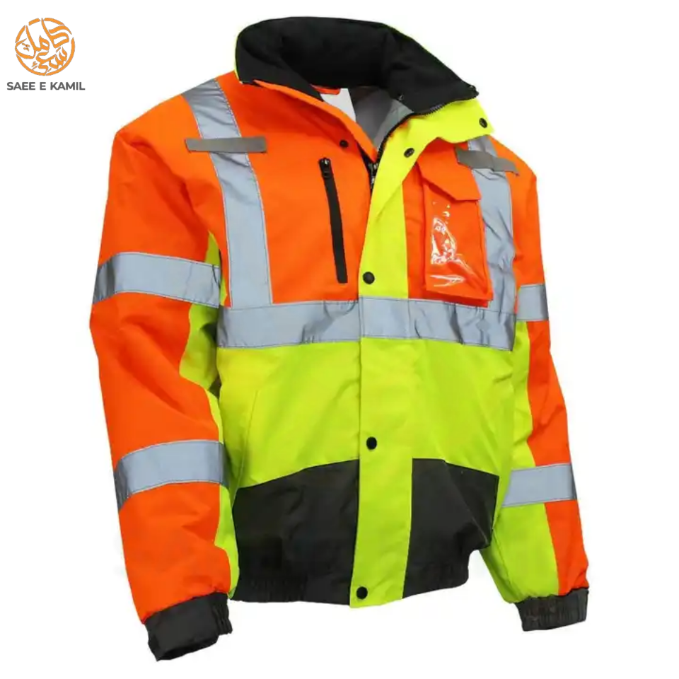 Special Edition Multi Pockets Winter Zipper Reflective Jacket Security Protection Safety Workwear Hi Vis Waterproof Jackets