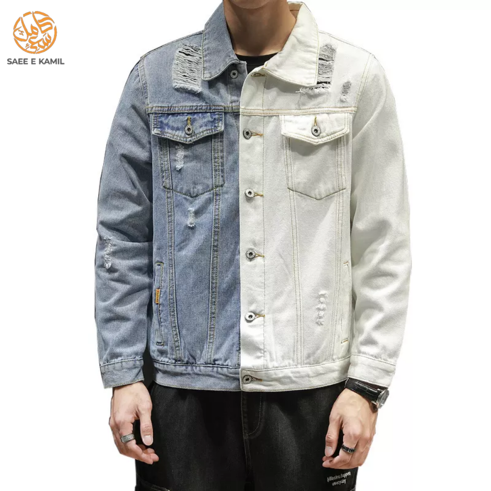 New Stylish Trendy Red Fashion Wear Men Premium Denim Jackets For Men Made with Cotton Denim Fabric