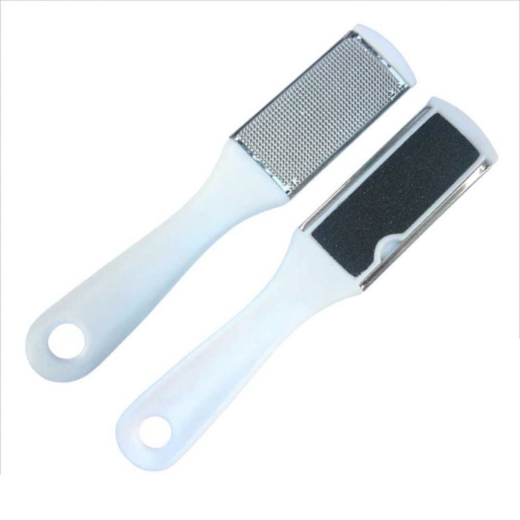 Double Sided Foot Files Stainless Steel Manicure Beauty Files Sandpaper Files Stainless Steel Callus Removers