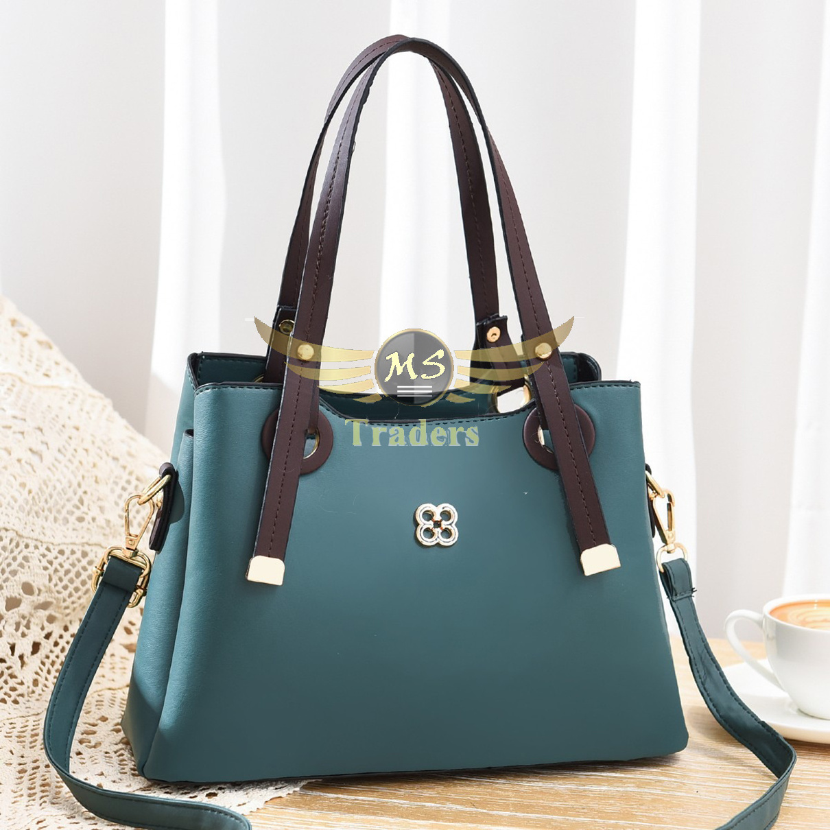 Women Fashion Bag Shoulder Bags Top Handle Satchel Purses Synthetic Leather Handbag with Zipper