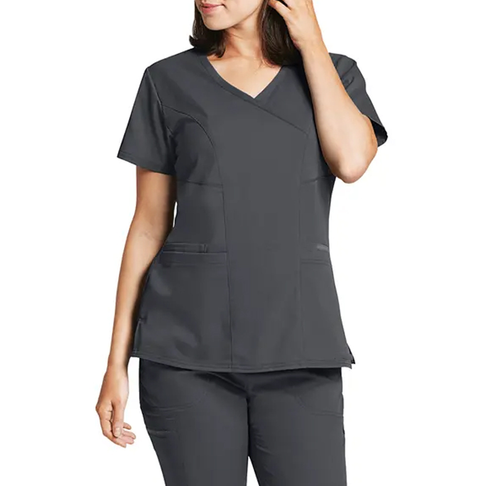 Hospital Uniforms Medical Nursing Scrubs Uniform Short Sleeve Elasticity Tops Pants Uniforms Women Nurse Scrubs Sets Wholesale