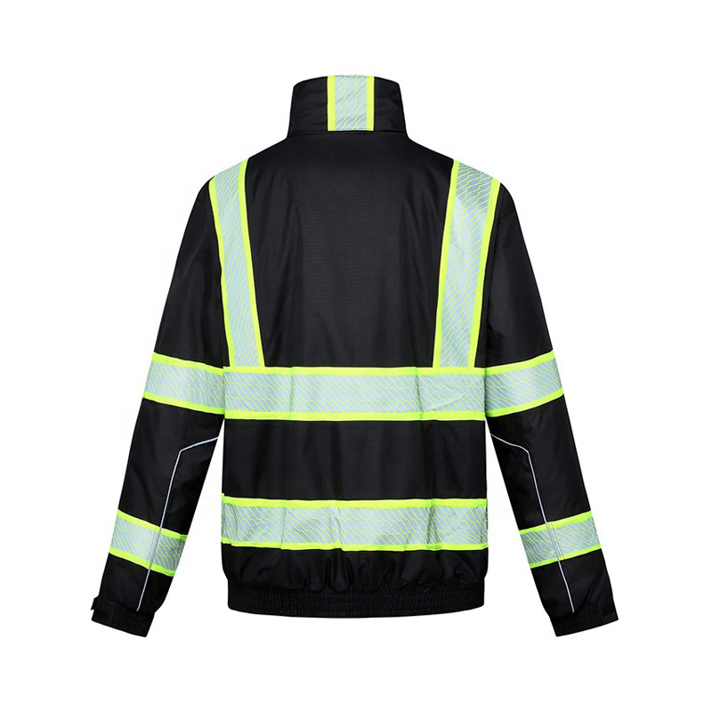 High visibility Waterproof Hi Vis Clothing Softshell Safety Jacket FOB Bangladesh security jacket reflective jacket