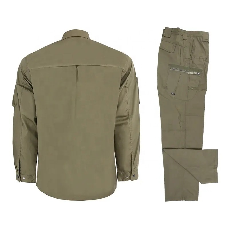 Double Safe Custom Multifunctional Khaki Tactical suit security uniform woodland camouflage Uniforms Safety suit For men