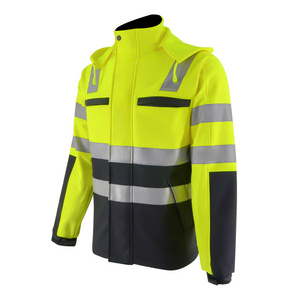 HIVI workwear Waterproof High visibility Jacket Winter Safety Bomb outdoor FOB Bangladesh security jacket reflective jacket