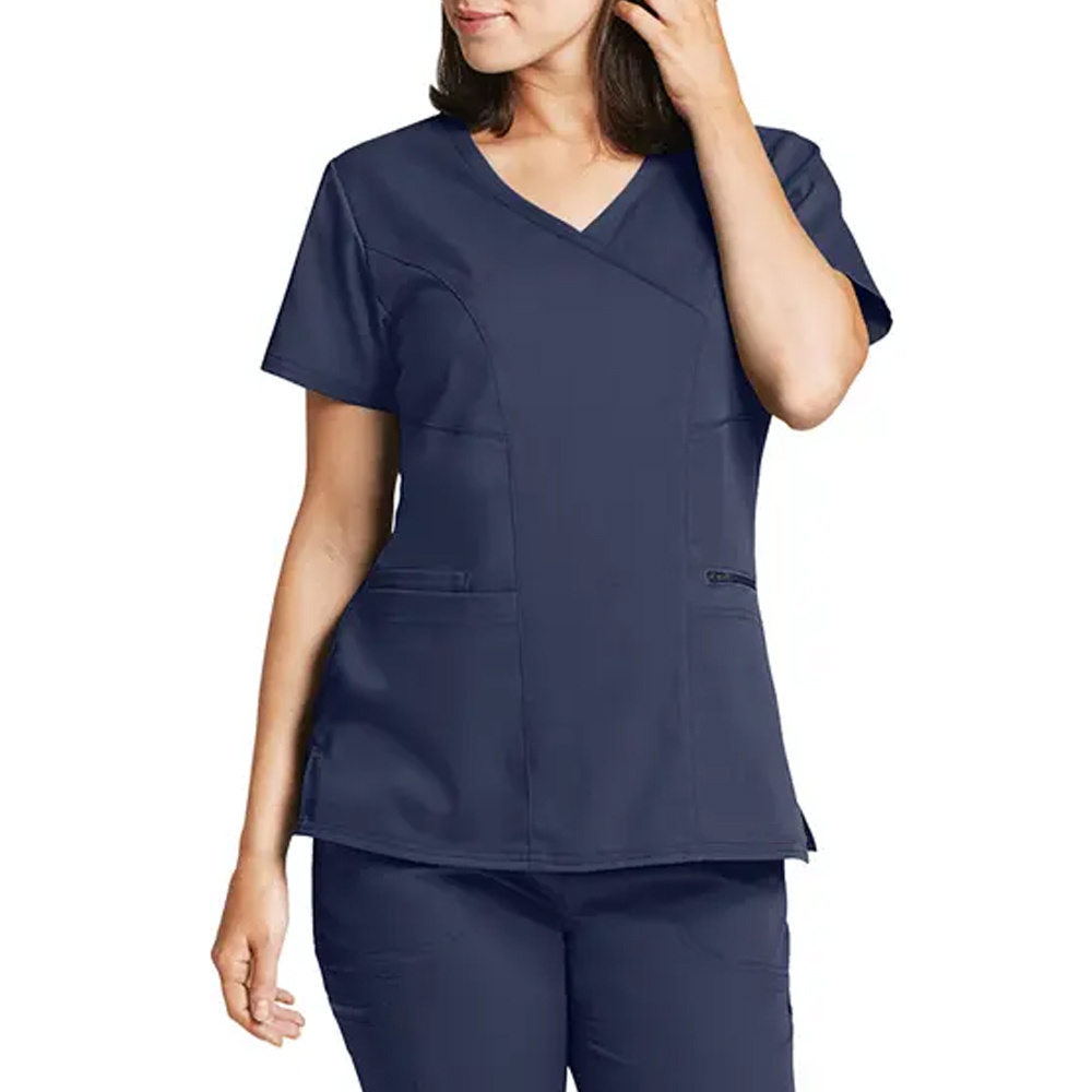 Hospital Uniforms Medical Nursing Scrubs Uniform Short Sleeve Elasticity Tops Pants Uniforms Women Nurse Scrubs Sets Wholesale