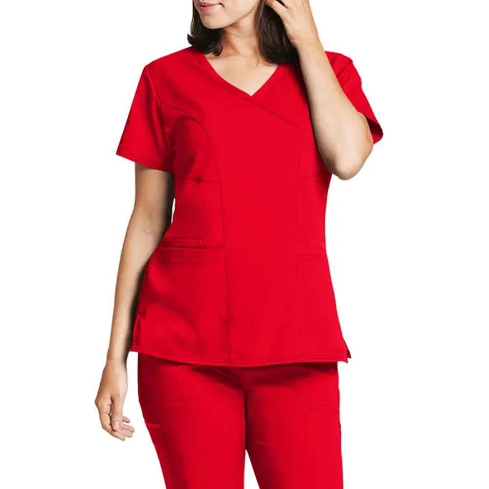 Hospital Uniforms Medical Nursing Scrubs Uniform Short Sleeve Elasticity Tops Pants Uniforms Women Nurse Scrubs Sets Wholesale