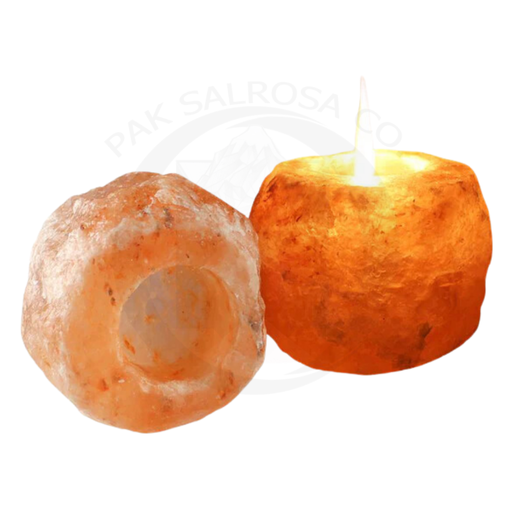 Himalayan Salt Natural Pink Heart Shape Salt Holder Tea Light Candles Home Fragrance Candle Jars For Sauna Restaurant Bar