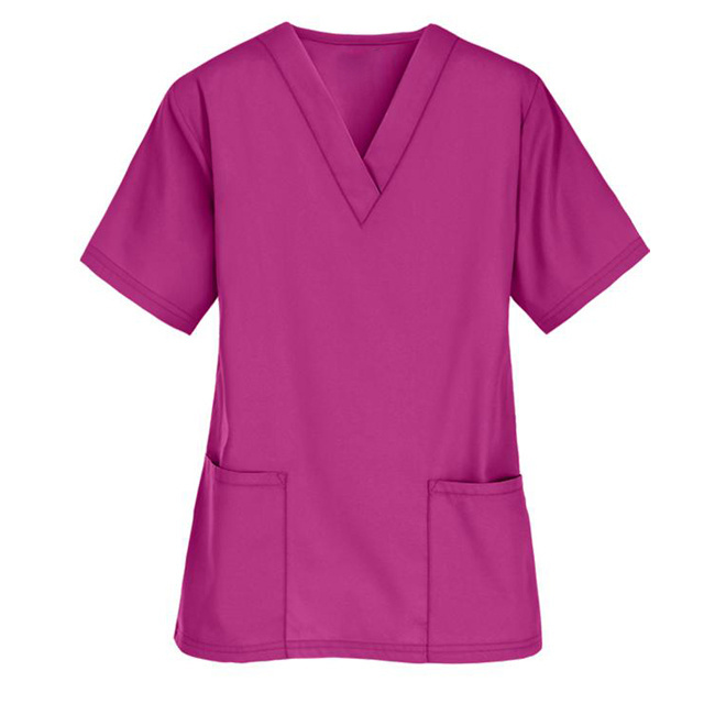 Women Scrub Tops Free Stretchable Scrub Shirt Tops Short Sleeve for Women Uniform Custom Made Size TWILL Cotton Polyester