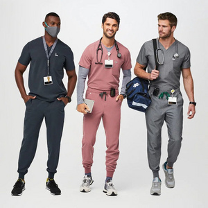 Medical Scrubs Men High Quality Low Price Hospital Uniforms Medical Scrubs Female Nurse Uniform Men