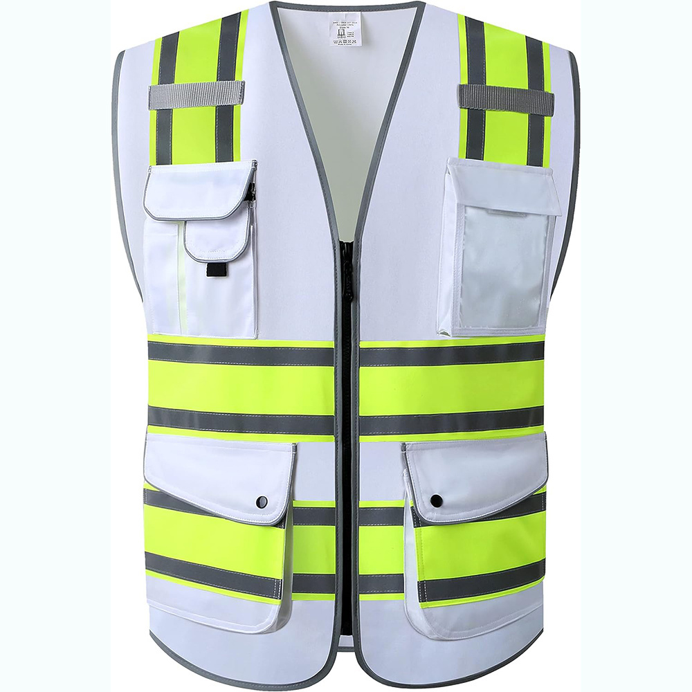 Orange Safety Vest Custom Logo Breathable Summer Class 2 Hi Vis Safety Vest Jacket Construction Men Reflective Security Vest