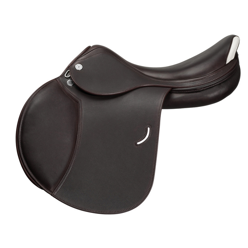 Horse English Saddle All Purpose Premium Leather Jumping Riding Horse SaddleBrown Color Saddles Customize Logo Black Color