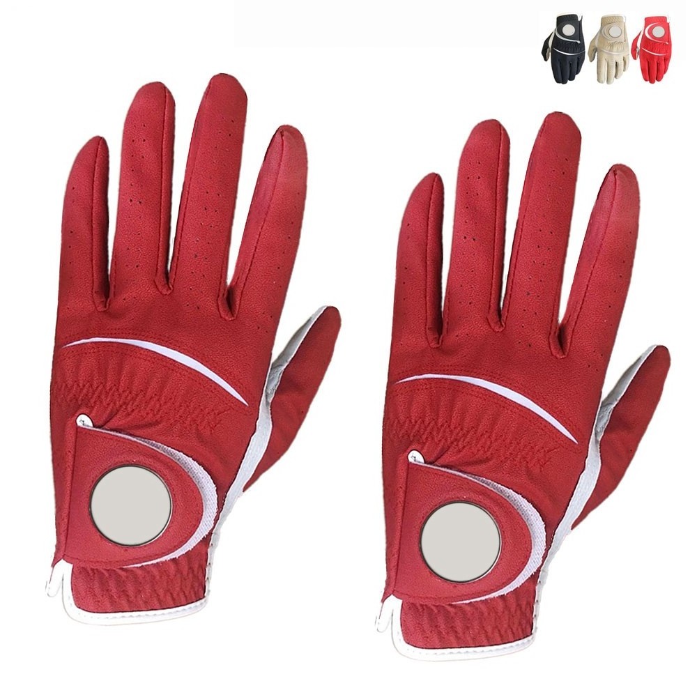 High Quality Manufacturer Cabretta Golf -gloves Synthetic Leather Golf Gloves Custom Brand Hands Men Gloves