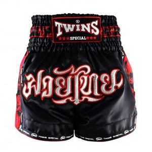 Wholesales Low Price Twins Muay Thai Shorts Customized Embroidery Muay Thai Shorts For Unisex Boxing Fighting Thai Shorts