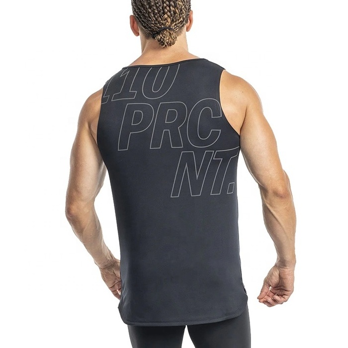 High Quality Gym Tank Tops For Men Custom Made Workout Men's Sleeveless Tops Wholesale Sportswear Polyester Men's Tank Tops