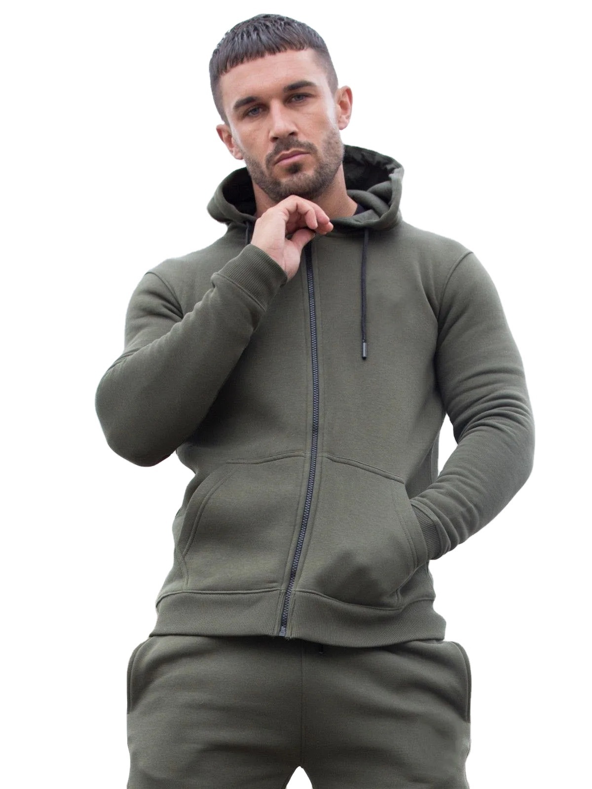 100% Cotton Fleece Top Quality Hoodie With Trousers Winter Tracksuits Customization Street Wears Fashion Tracksuits