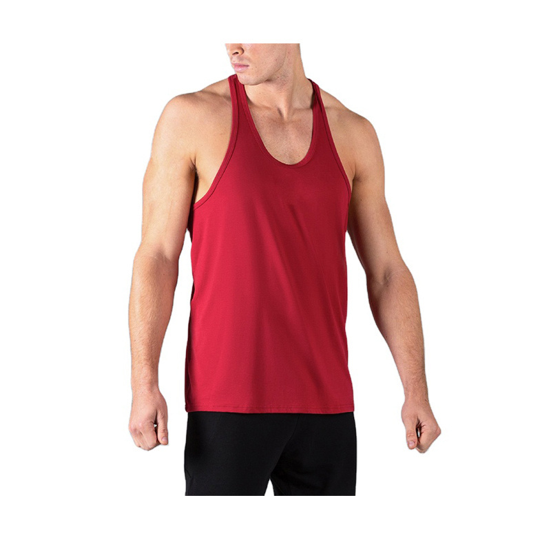 100% Cotton Solid Color White Gym Wear Underwear Vest Muscle Shirt Sport Singlet Sleeveless Undershirt Tank Top Men