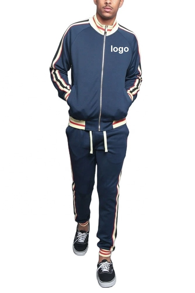 2024 High Quality Zipper Jogging Sports Team Custom Printing Logo Waterproof Tracksuit Men Jackets And Pants Sets Jogger Suit