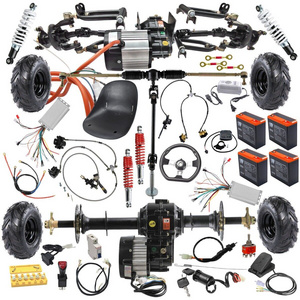 Quality Cheap Full Go Kart Kit Front Rear Axle Differential Motor 4 Wheel Drive Golf Cart Quad ATV Whole sale outlet bikers