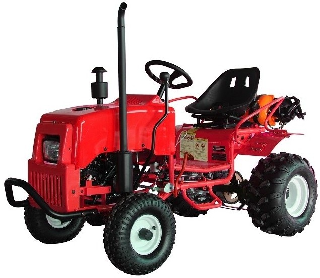 125cc Kids Gas Tractor Kart Junior Farm Ride With 7 Liter Water Tank, Electric Start, Fully Automatic With Reverse IN STOCK