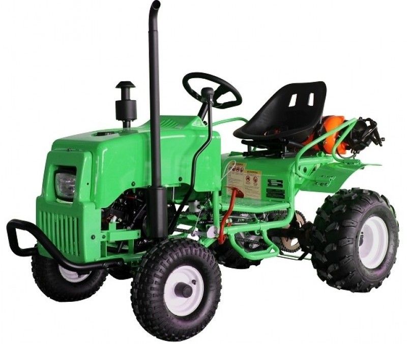 125cc Kids Gas Tractor Kart Junior Farm Ride With 7 Liter Water Tank, Electric Start, Fully Automatic With Reverse IN STOCK