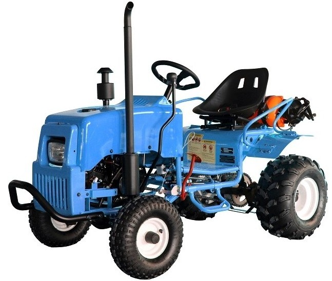 125cc Kids Gas Tractor Kart Junior Farm Ride With 7 Liter Water Tank, Electric Start, Fully Automatic With Reverse IN STOCK