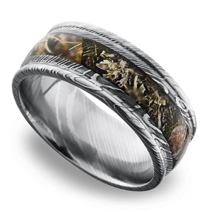 Damascus Steel Rings For Men Women Wedding Bands Polished Beautiful Shape customized Damascus steel rings