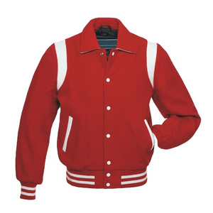 Varsity jacket Custom Made Satin Crest & Letters Embroidered Greek Sorority Women Varsity Jackets Red & White